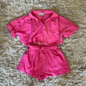 2 piece shorts set size small